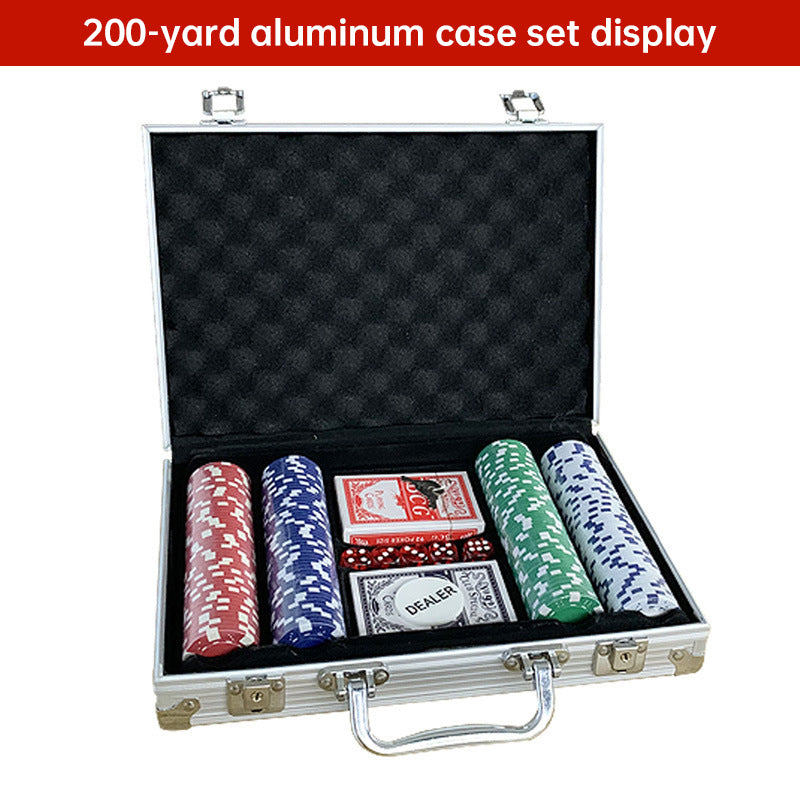 Poker Chip Set in Aluminum Briefcase - alternate view