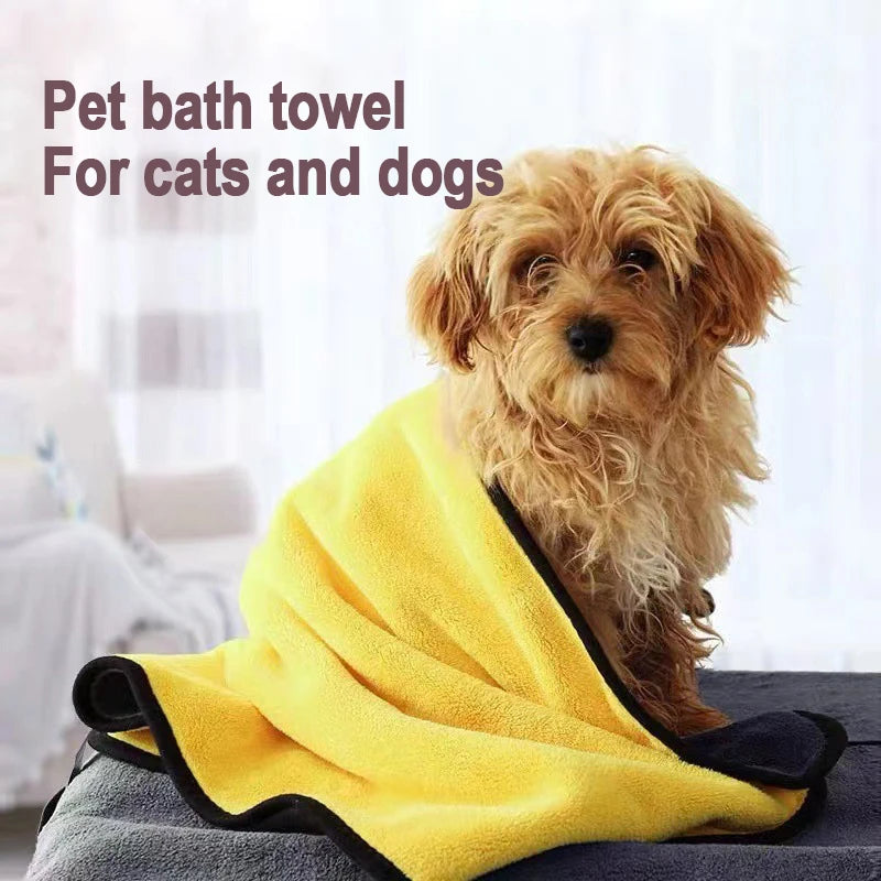 Quick-Dry Pet Bath Towels - alternate view