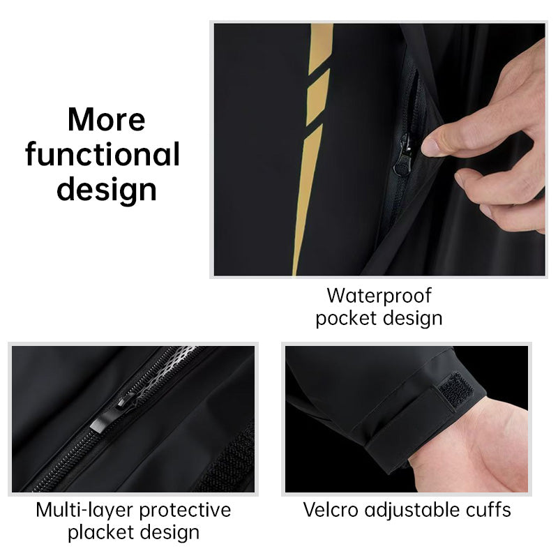 Waterproof Motorcycle Rain Suit - detail view