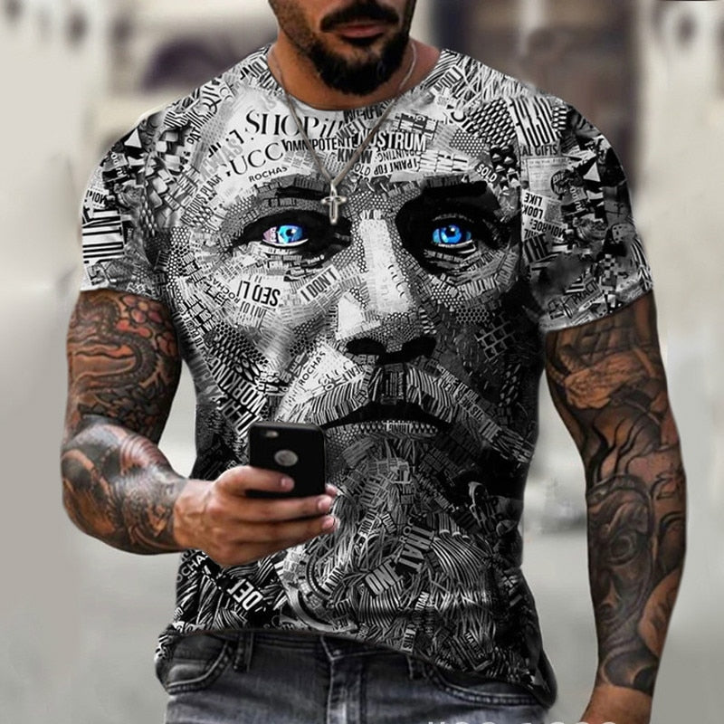 Oversized Printed Streetwear T-Shirt