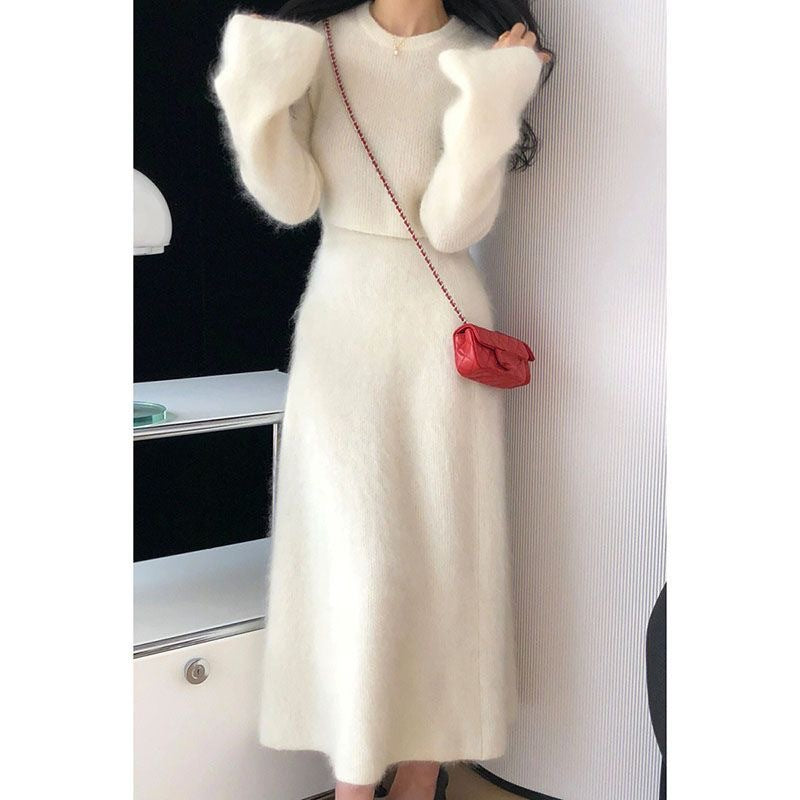 Elegant Pullover Sweater & Skirt Set - alternate view