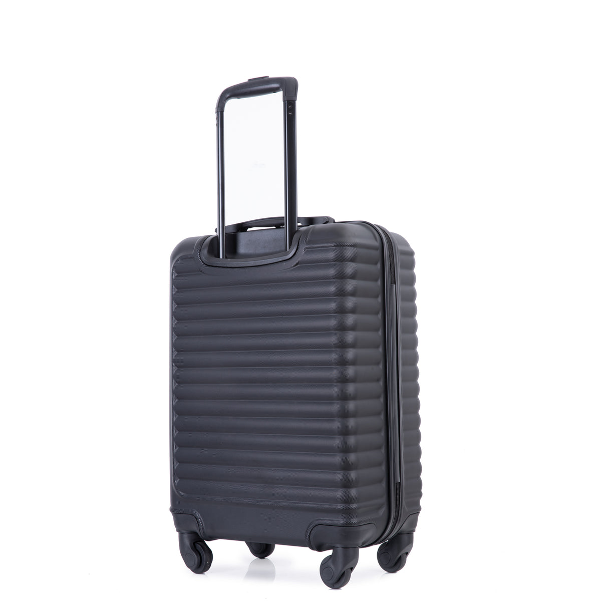 20" Carry-on Luggage Lightweight Suitcase, Spinner Wheels, Black