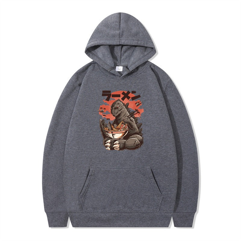 Graphic Print Pullover Hoodie