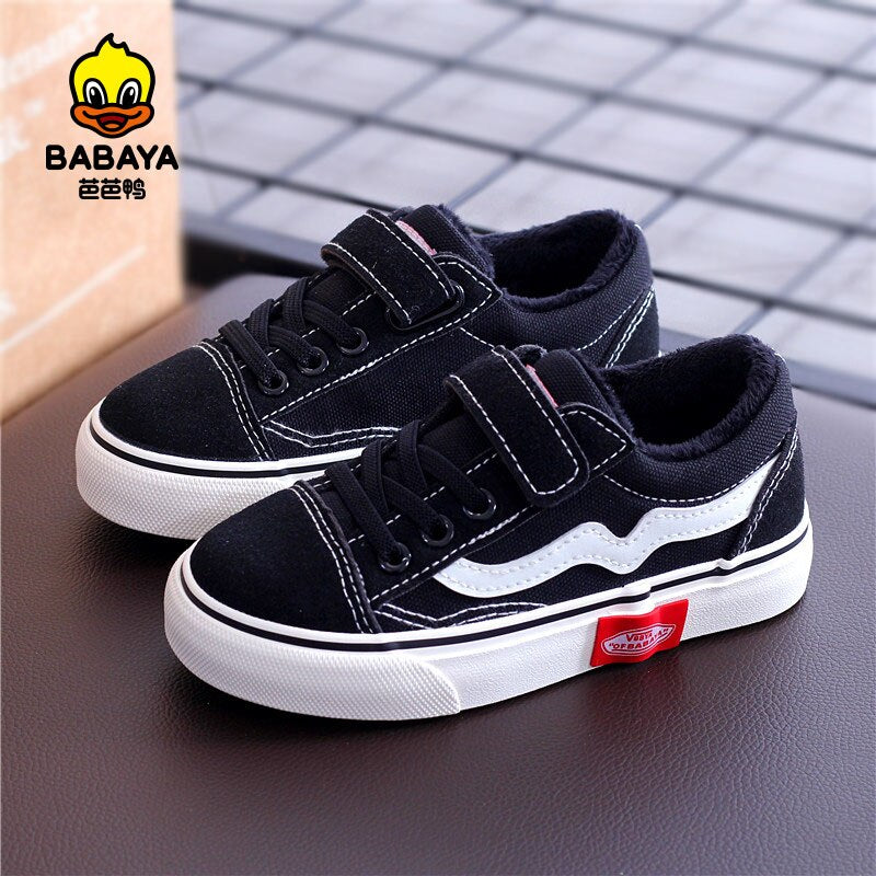 Kids' Breathable Canvas Sneakers - detail view