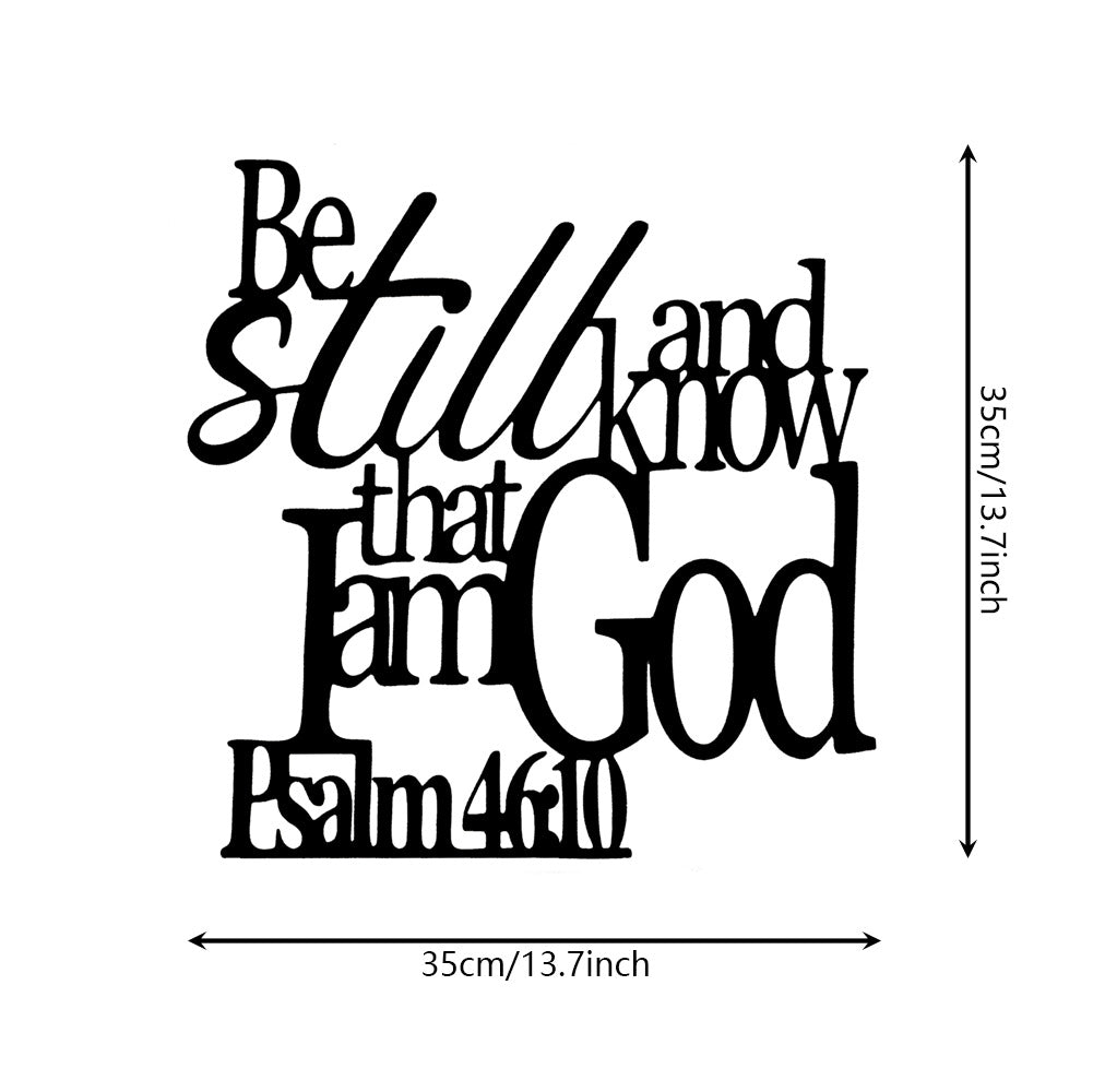 Inspirational Letter Metal Wall Art - detail view