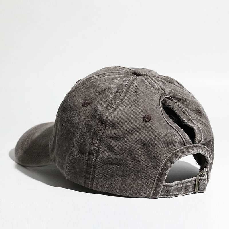 Curved-Brim Snapback Sun Hat