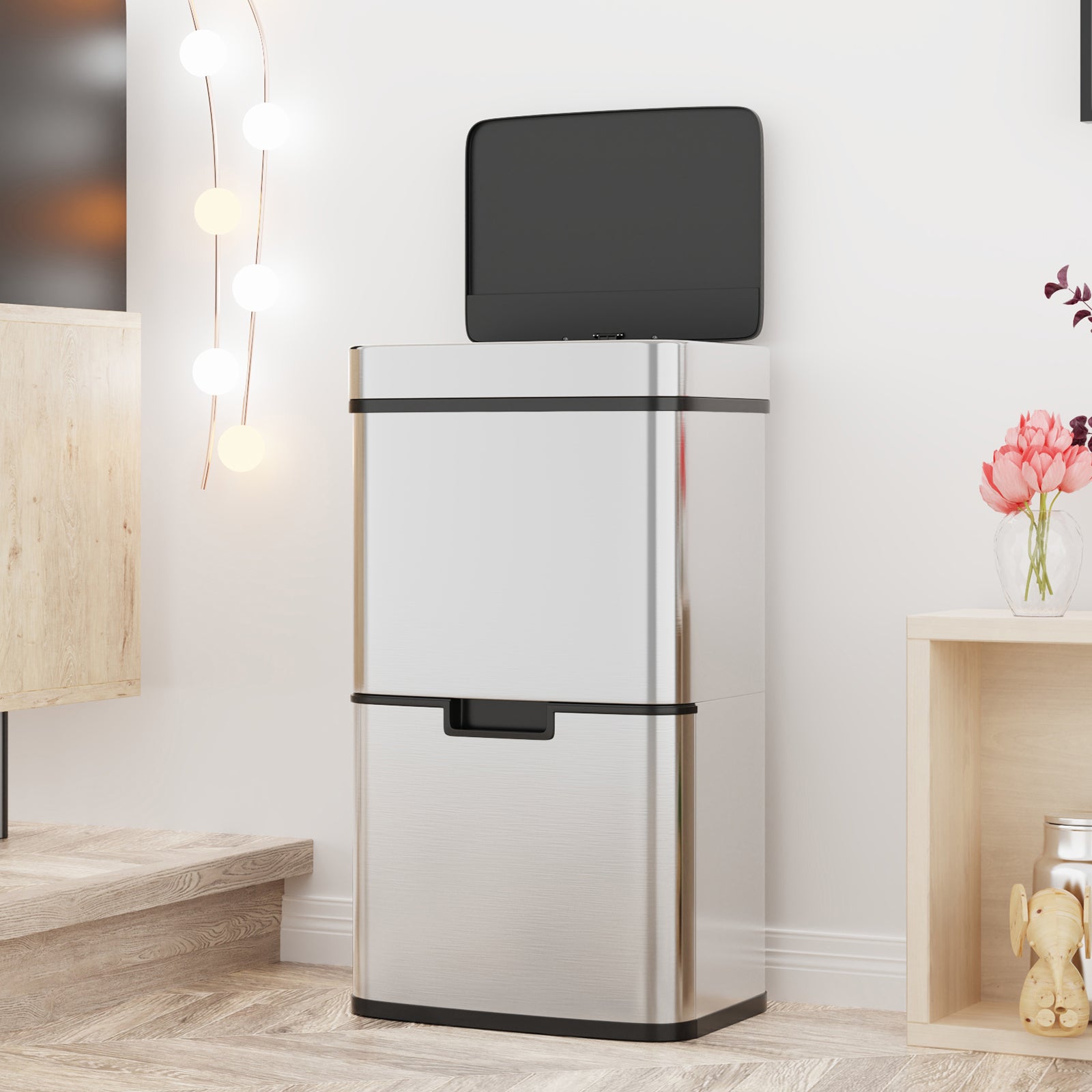 Foldable Stainless Steel Trash Can