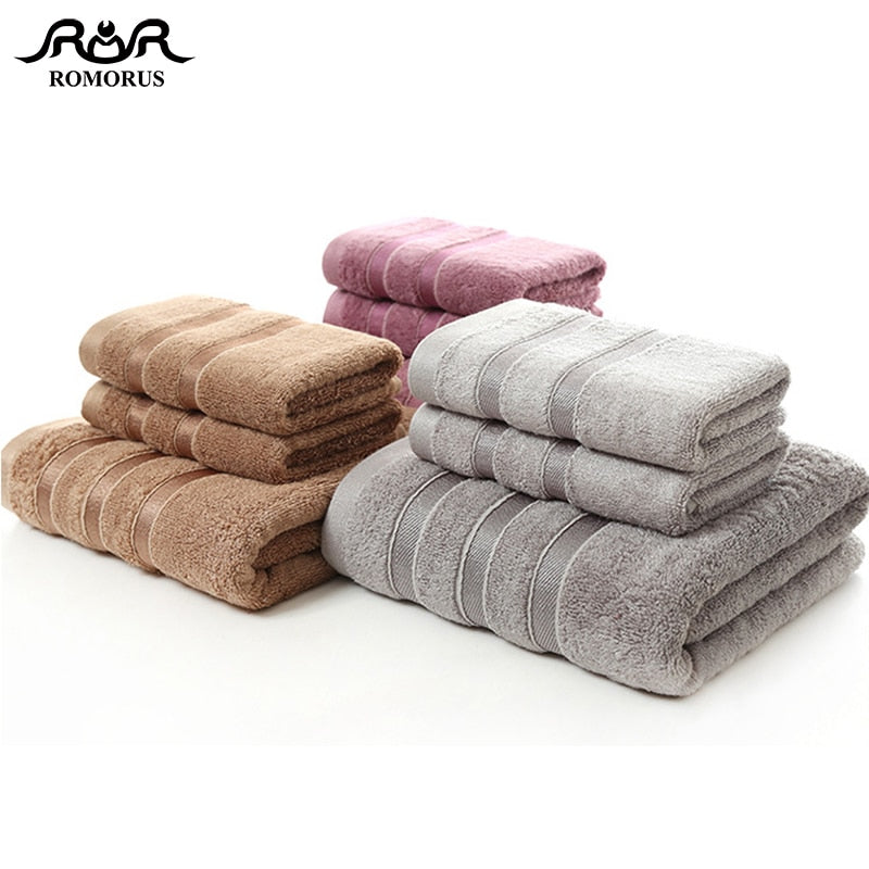 100% Bamboo Fiber Towel Set - detail view