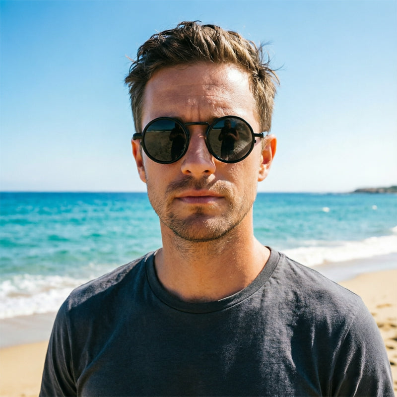 Vintage Punk Sunglasses with UV Filter - alternate view