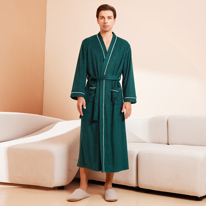 Unisex Long-Sleeve Terry Bathrobe