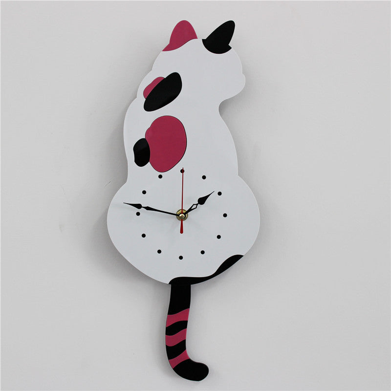 Wagging-Tail Cat Wall Clock - alternate view