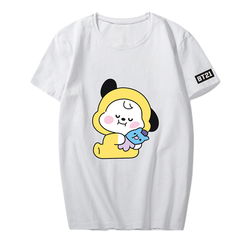 Cartoon Graphic Short-Sleeve T-Shirt
