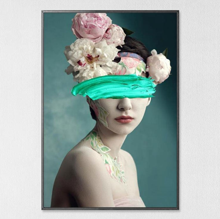 Floral Feather Fashion Canvas Art Set