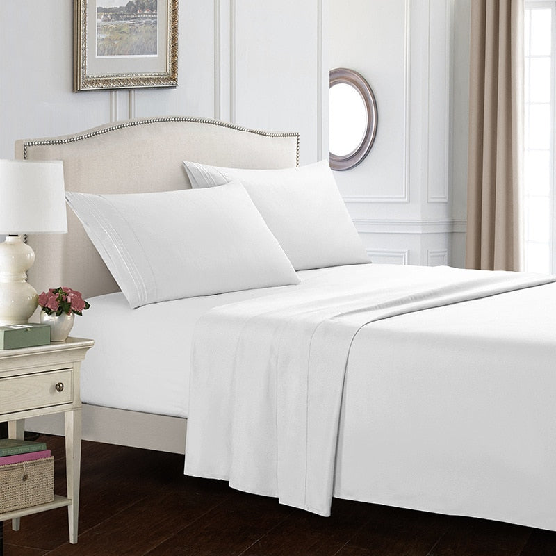 Solid White Bedding Set - alternate view