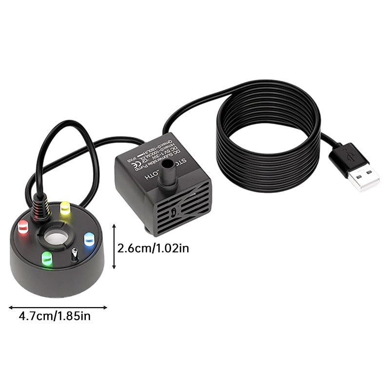 USB Ultrasonic Mist Maker Fogger | Pond, Fountain, Fish Tank & Landscape Humidifier