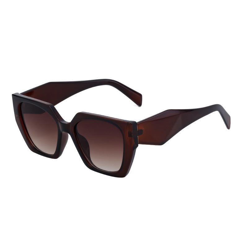 Wide-Temple Cat-Eye Sunglasses
