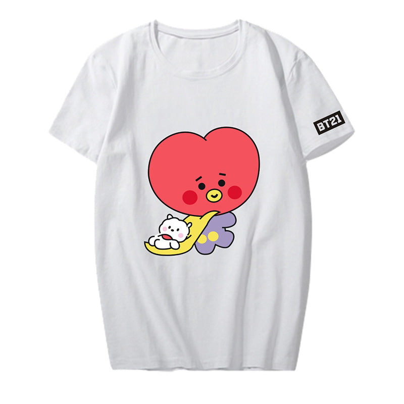 Cartoon Graphic Short-Sleeve T-Shirt