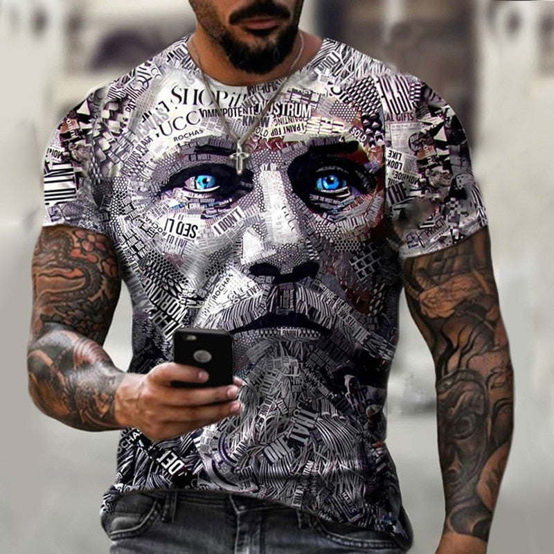Oversized Printed Streetwear T-Shirt