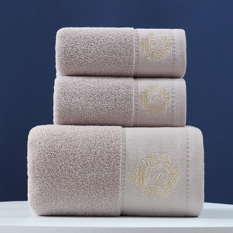 3-Piece Pure Cotton Bath Towel Gift Set