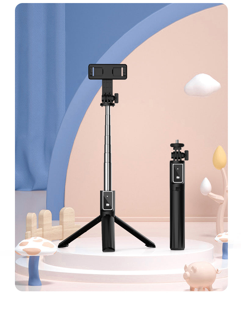 Extended Bluetooth Selfie Stick Tripod - alternate view