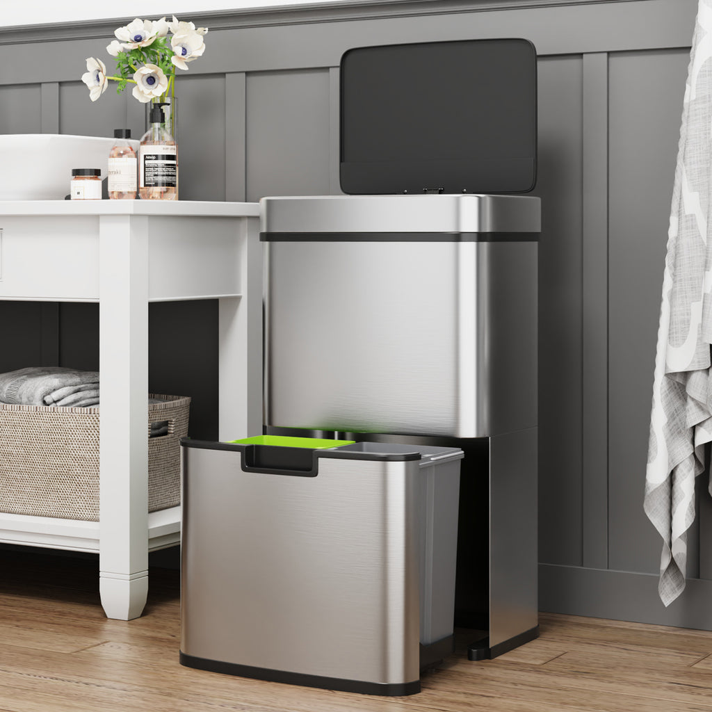 Foldable Stainless Steel Trash Can