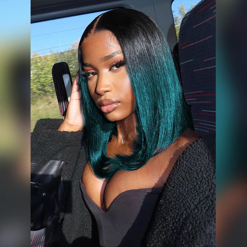 Two-Tone Bob Lace Front Human Hair Wig