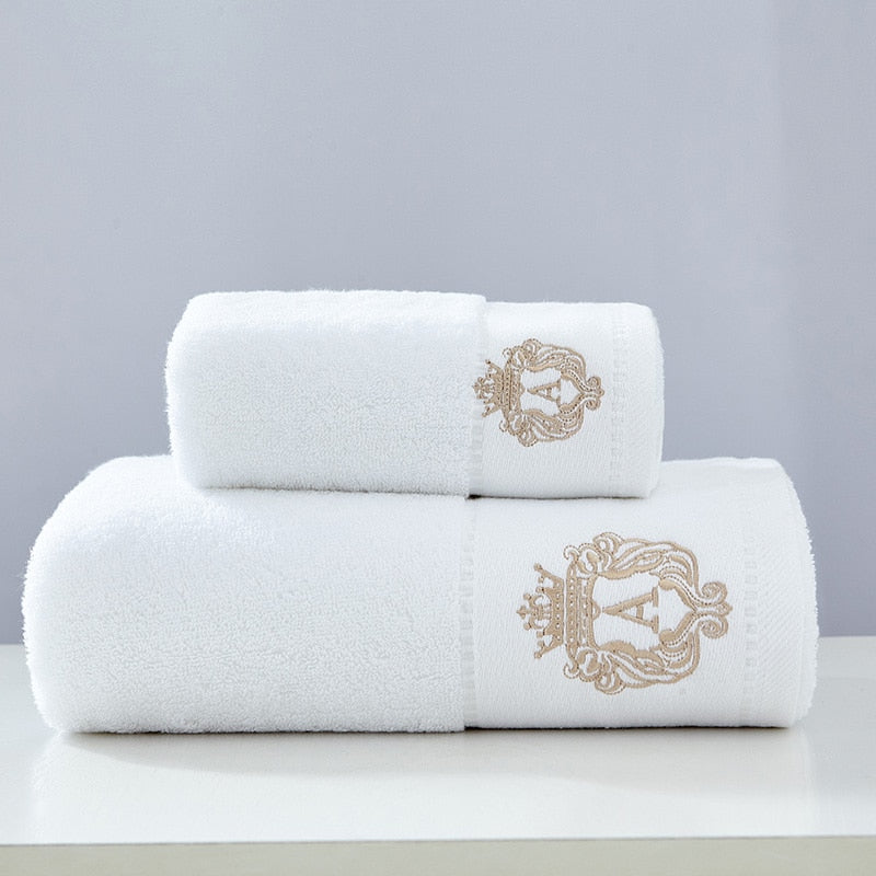 Premium Cotton Bath Towel Set - detail view