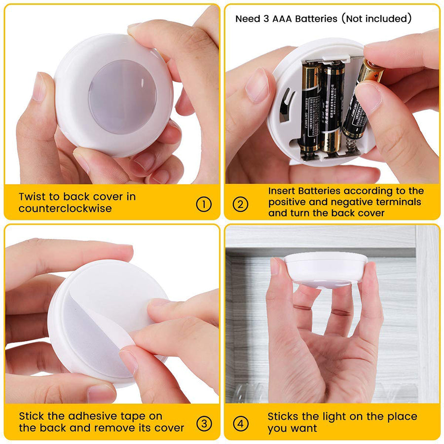 RGB Touch-Sensor Closet & Cabinet Lights - detail view