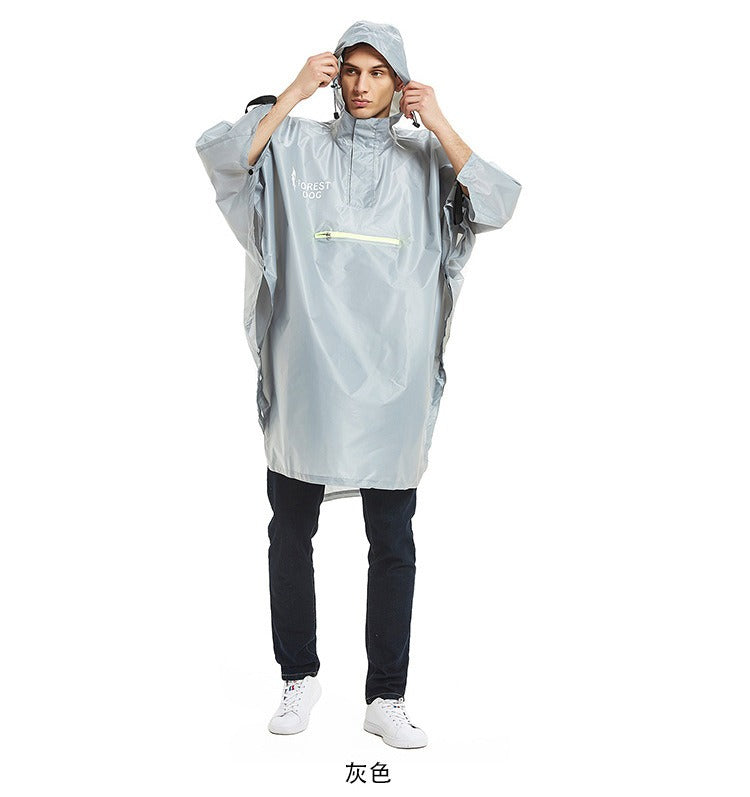 Lightweight Hooded Outdoor Rain Poncho