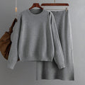 Knit Sweater & Skirt Casual Set - alternate view
