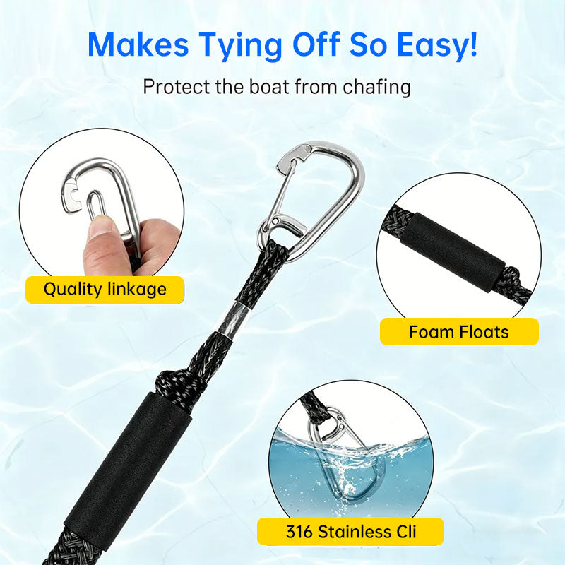 Bungee Dock Lines for Jet Ski & Kayak