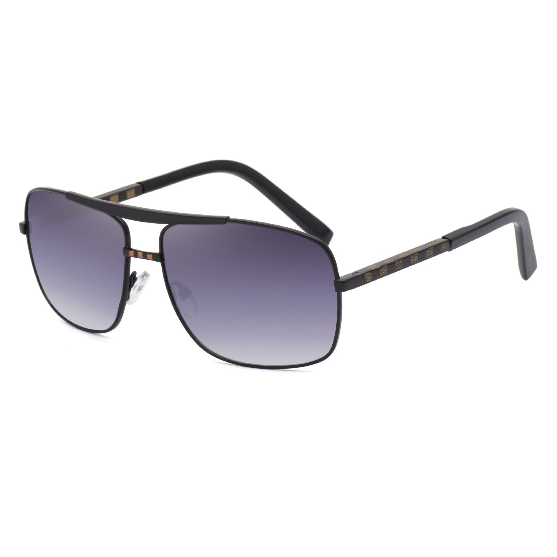 Vintage Square Frame Sunglasses for Men - detail view