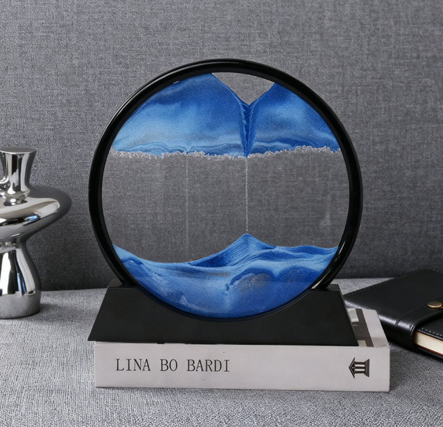 3D Quicksand Art Hourglass Ornament