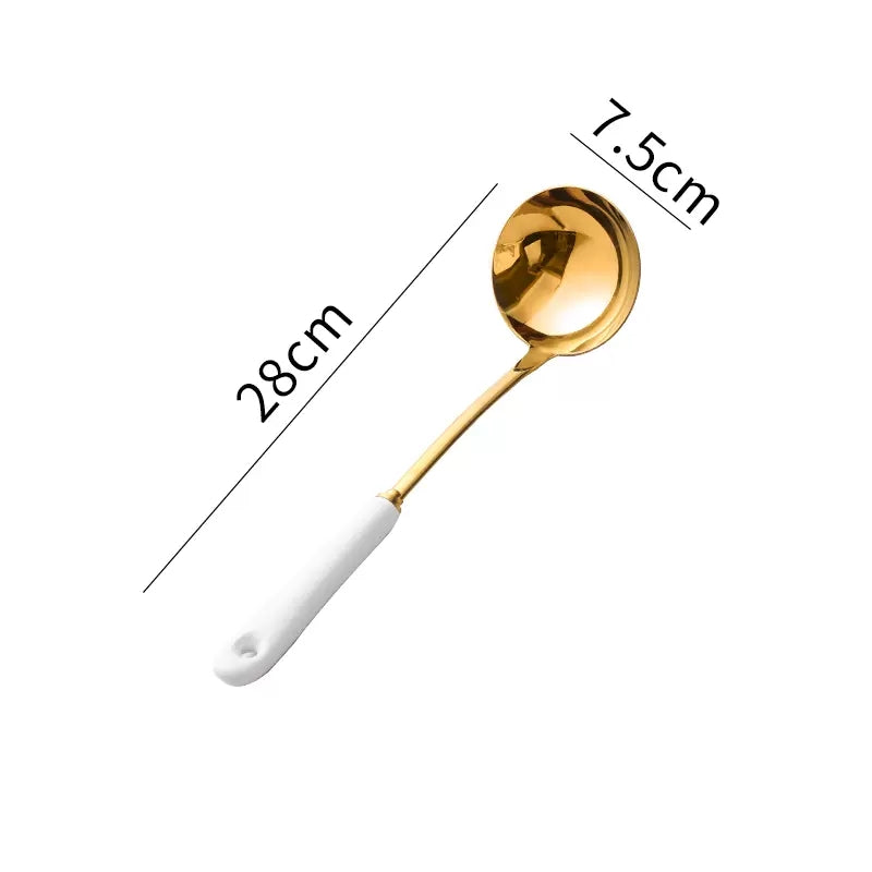 Ceramic-Handle Kitchen Utensil Set - alternate view