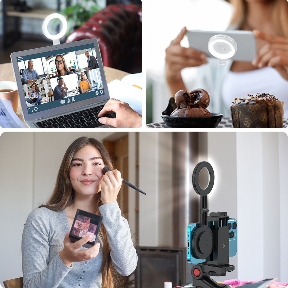 Mini Magnetic Folding Selfie Light - detail view