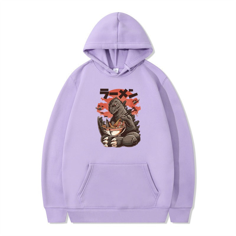 Graphic Print Pullover Hoodie