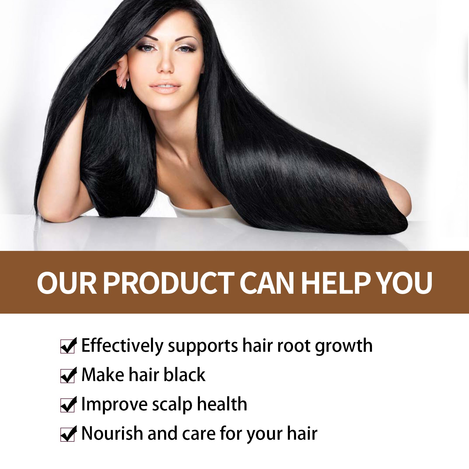 Nourishing Dark Hair Shampoo - detail view