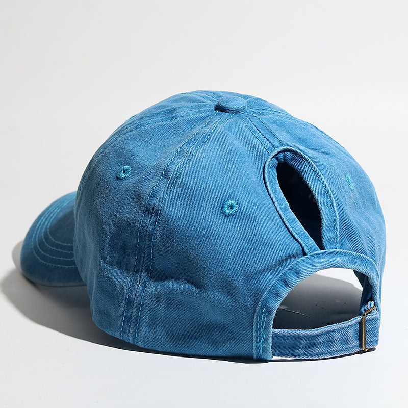 Curved-Brim Snapback Sun Hat