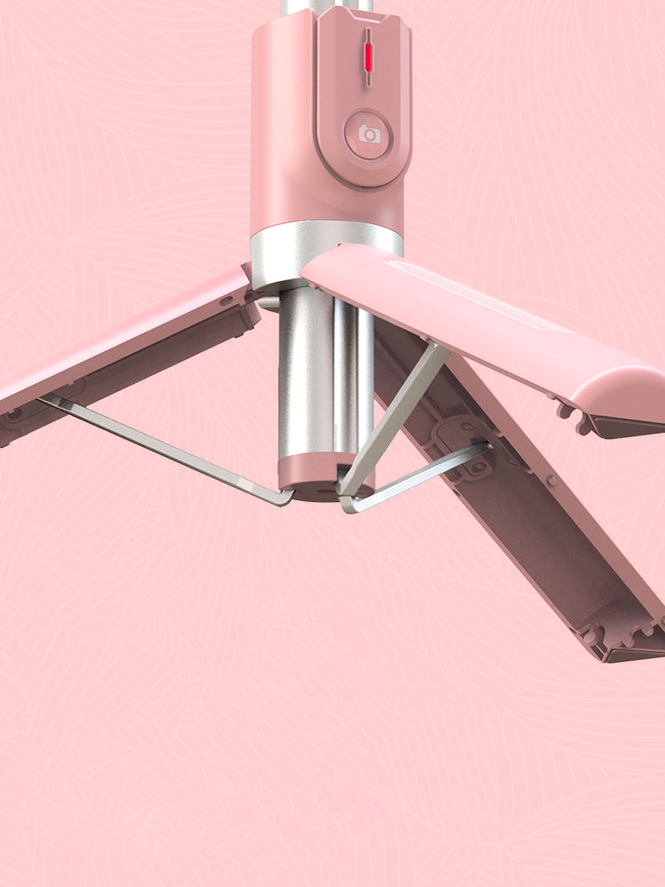 Reinforced Tripod Selfie Stick, Double Fill Light