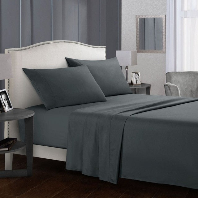 Solid White Bedding Set