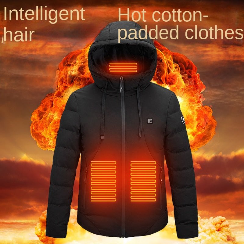 Winter Outdoor Heated Jacket, USB Charging