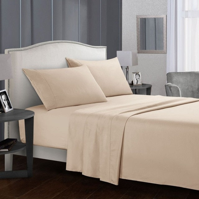 Solid White Bedding Set