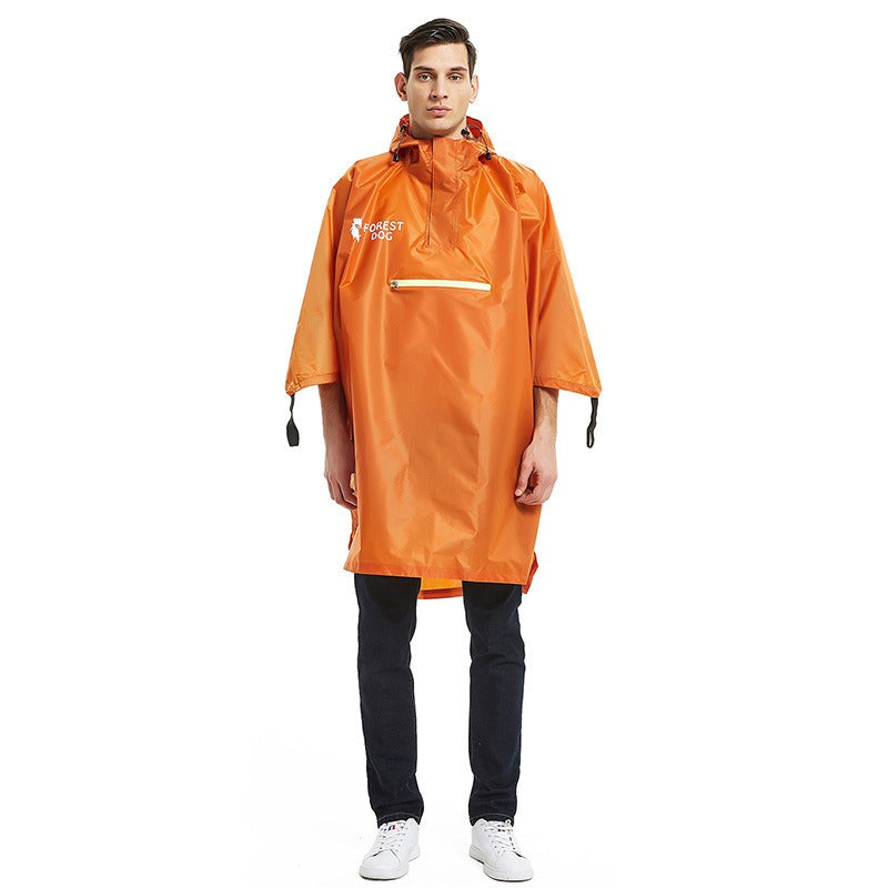 Lightweight Hooded Outdoor Rain Poncho