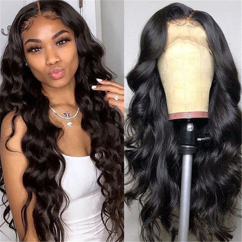 Medium-Part Long Wavy Wig - detail view
