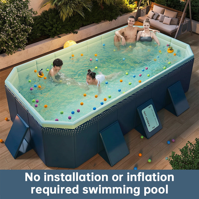 Foldable Rectangular Family Swimming Pool - alternate view