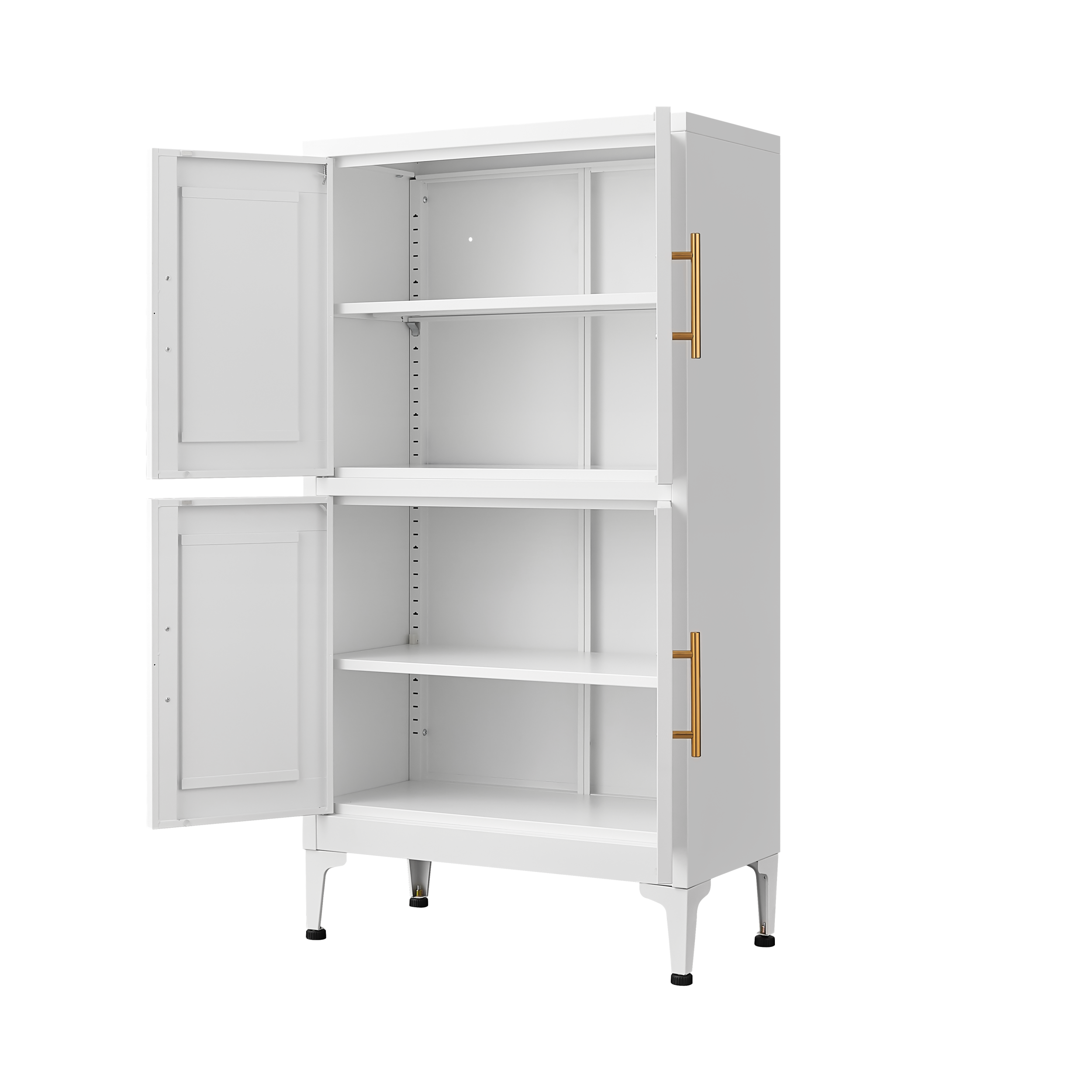 White Metal Kitchen Pantry Cabinet