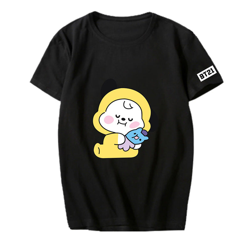 Cartoon Graphic Short-Sleeve T-Shirt