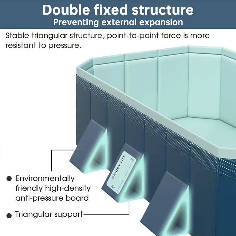 Foldable Rectangular Family Swimming Pool - detail view