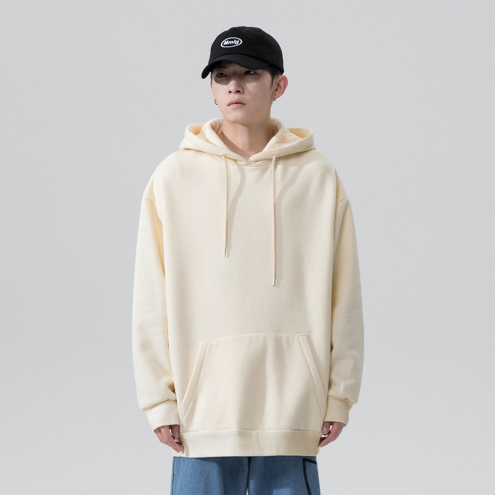 Men's Solid Color Pullover Hoodie