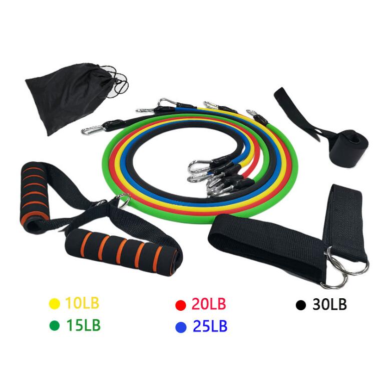 11-Piece Resistance Band Pull Rope Set